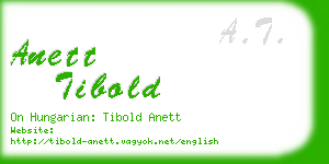 anett tibold business card